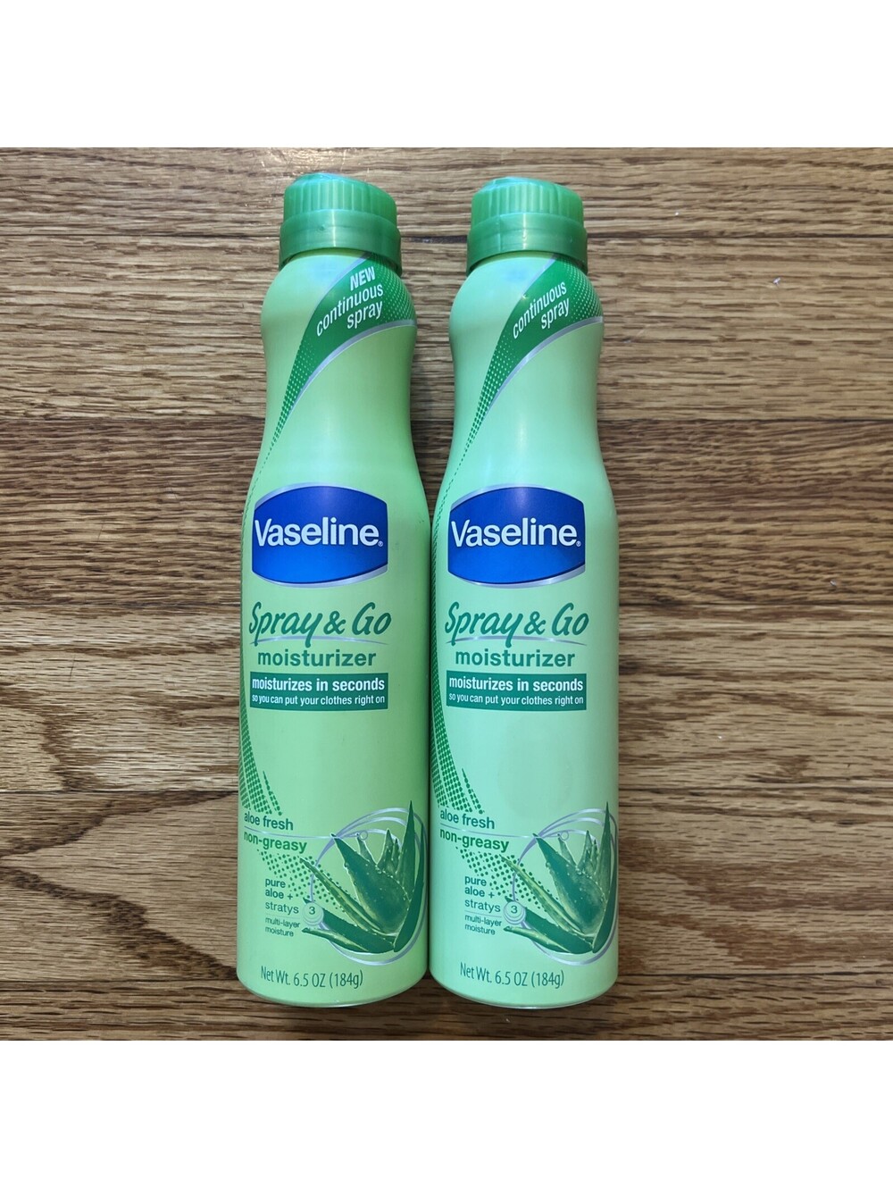 Vaseline Intensive Care Aloe Soothe Spray Moisturizer 6.5 oz 2 Pack Bundle